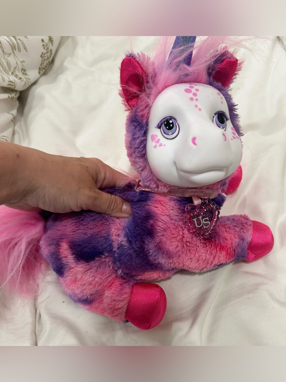 Unicorn Surprise Interactive Plush Unicorn Pink Purple Talking Toy 2017